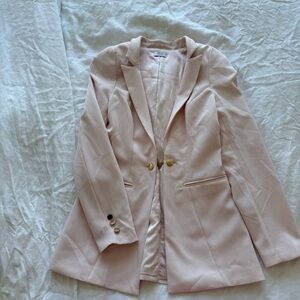Oh Polly Pink Blazer Tailored Suit Jacket